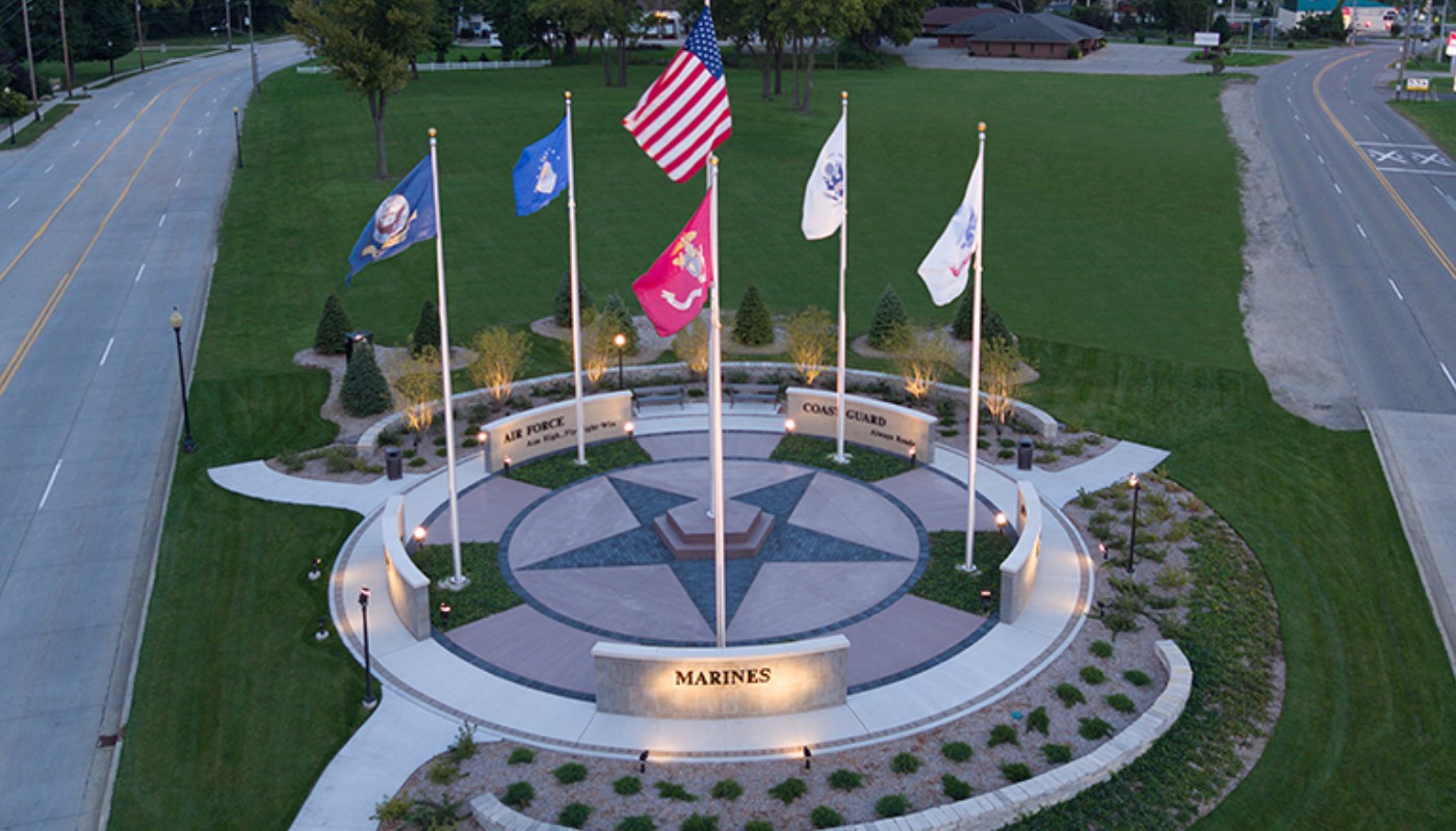 Veterans Plaza Lighting