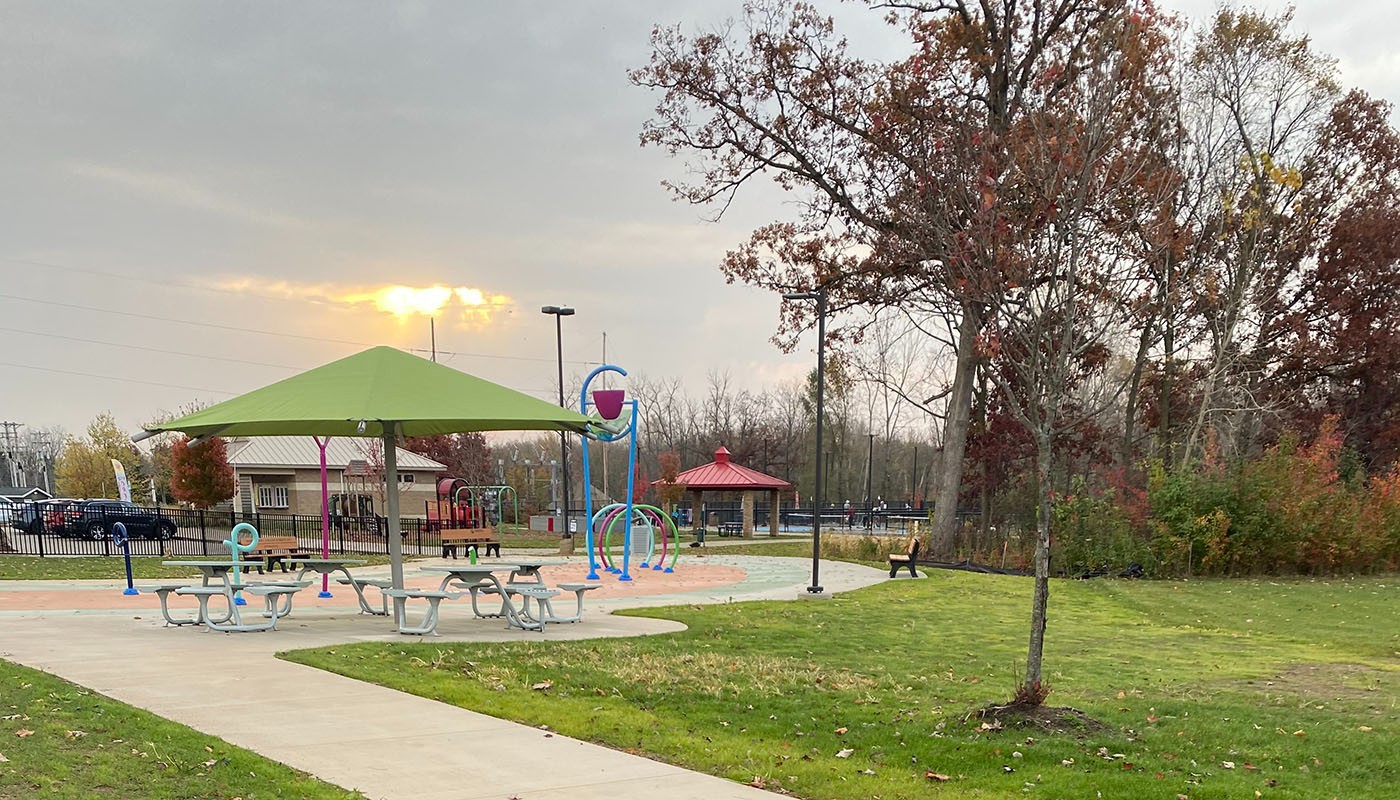Lowell River Front Park Splash Pad