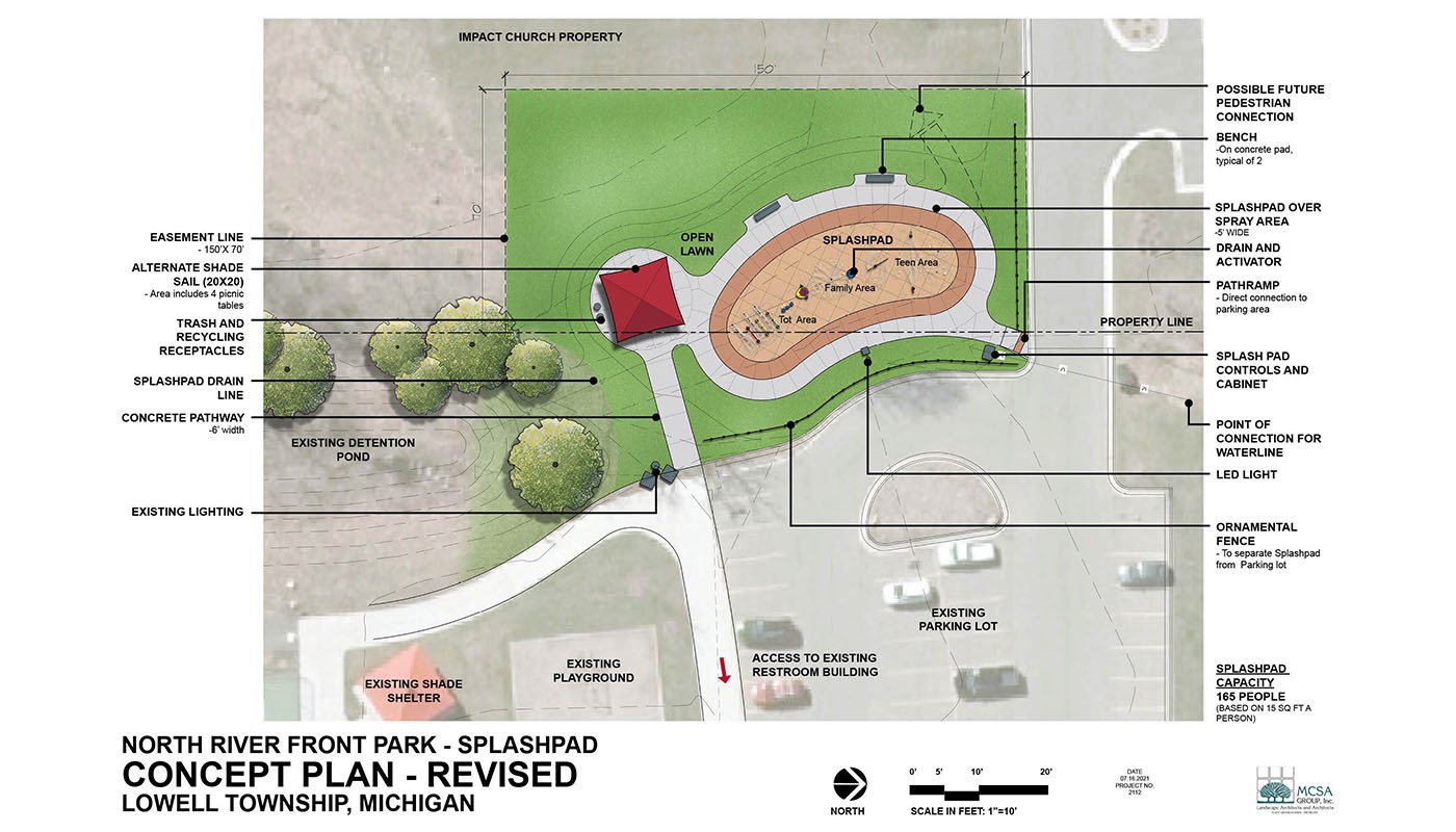 MCSA Group, Lowell North River Front Park Splash Pad